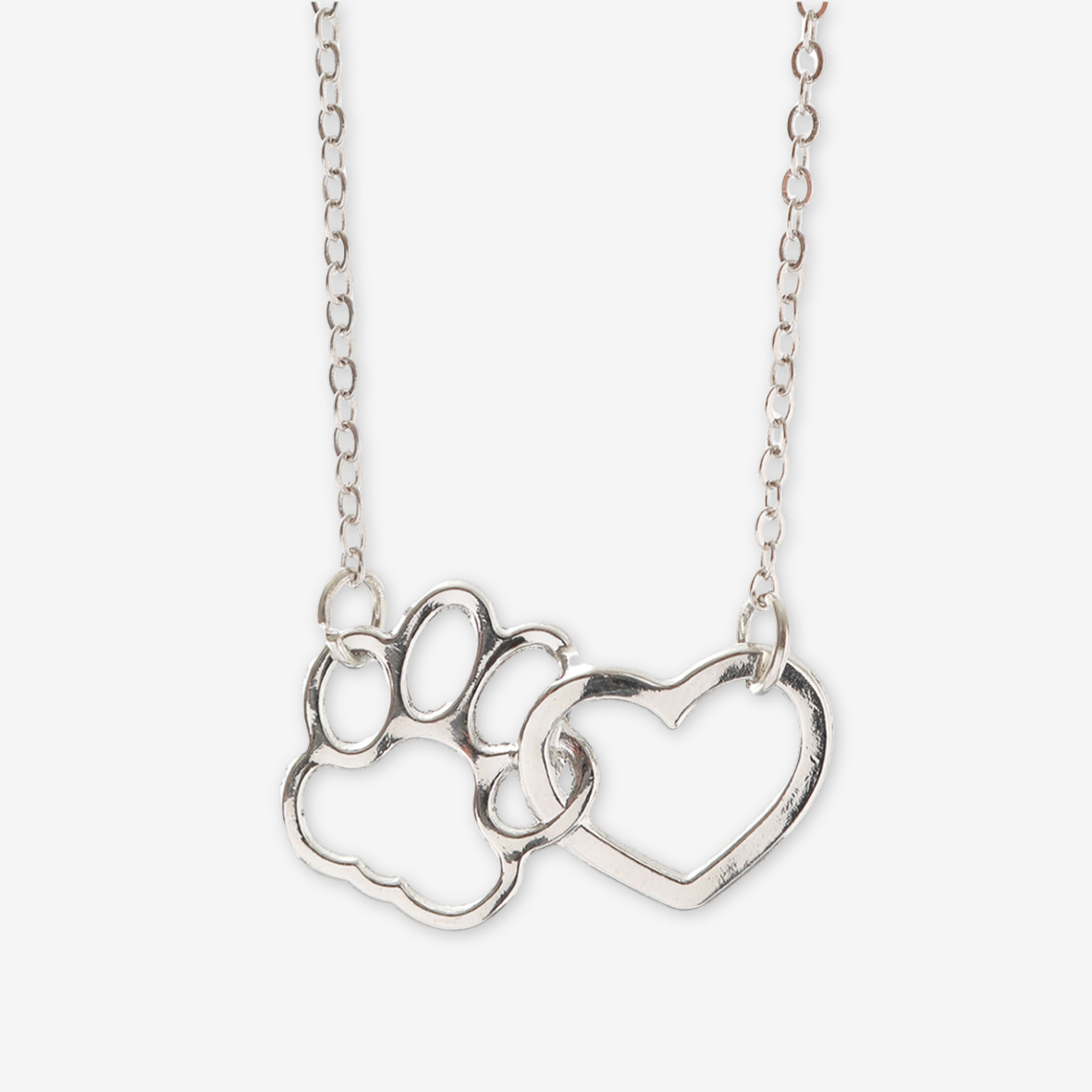 Collana zampa e cuore.