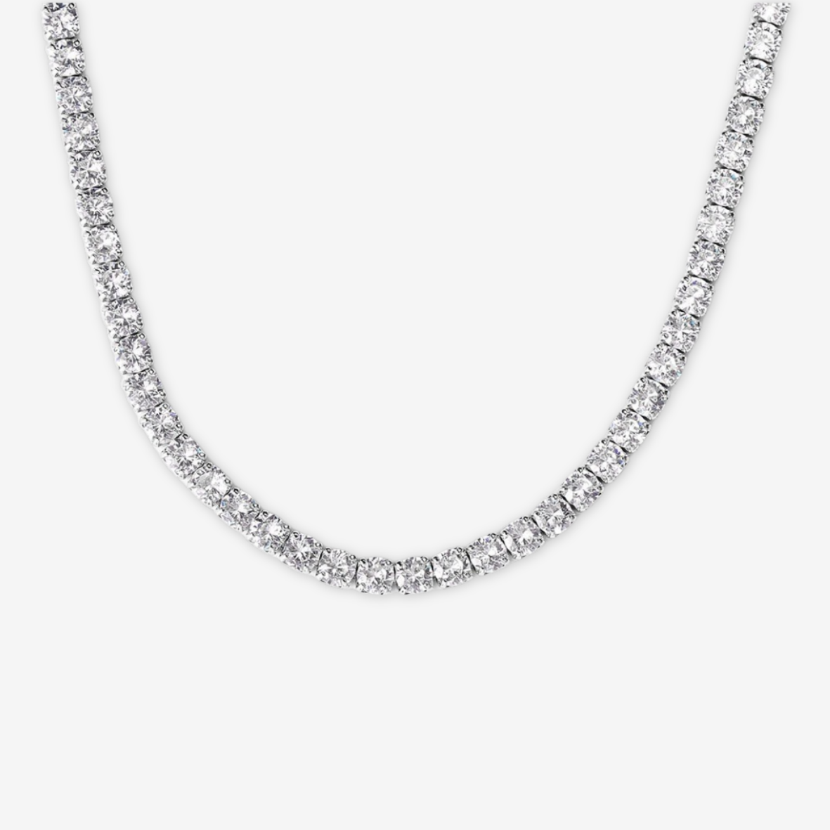 Collana tennis argento