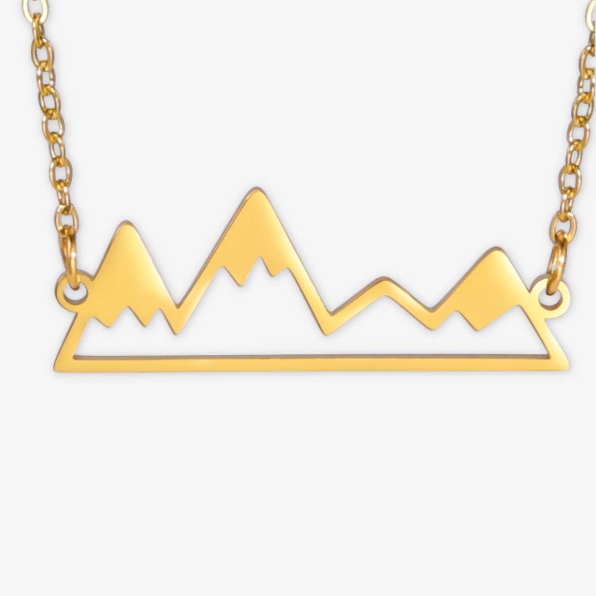 Collana con monti dorati