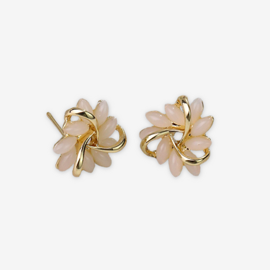Orecchini petali francesi in argento s925.