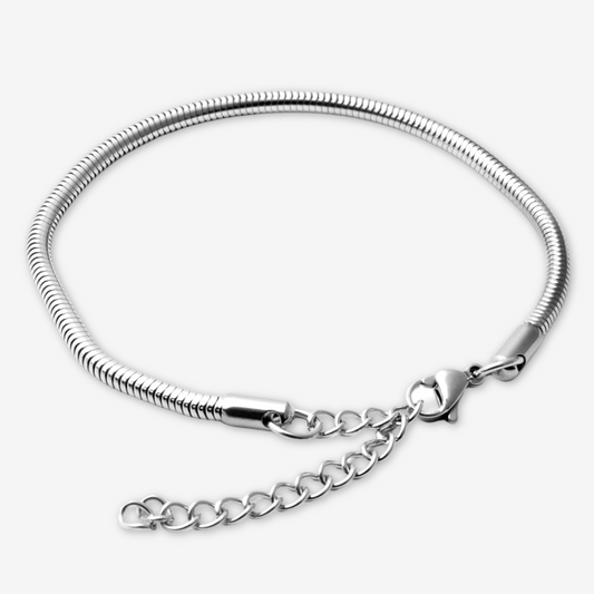 Bracciale serpente in acciaio al titanio