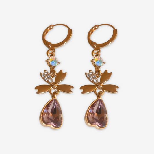 Orecchini oro cuore rovesciato