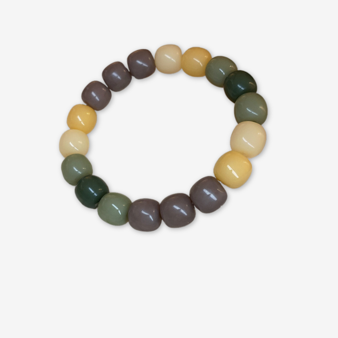 Bracciale multicolore tenue.