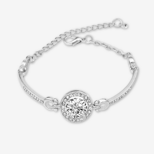 Bracciale con brillanti argento.