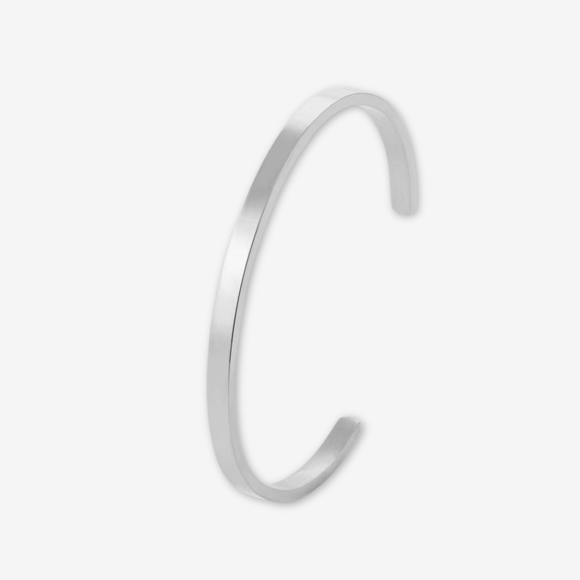 Bracciale acciaio al titanio rigido.
