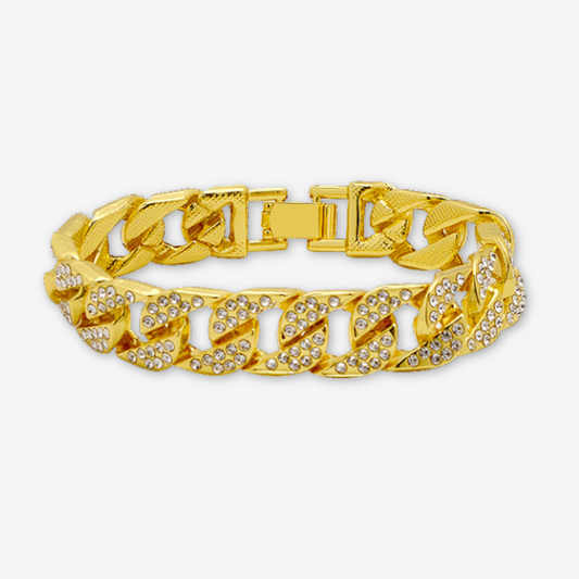 Bracciale cubano oro rosa.