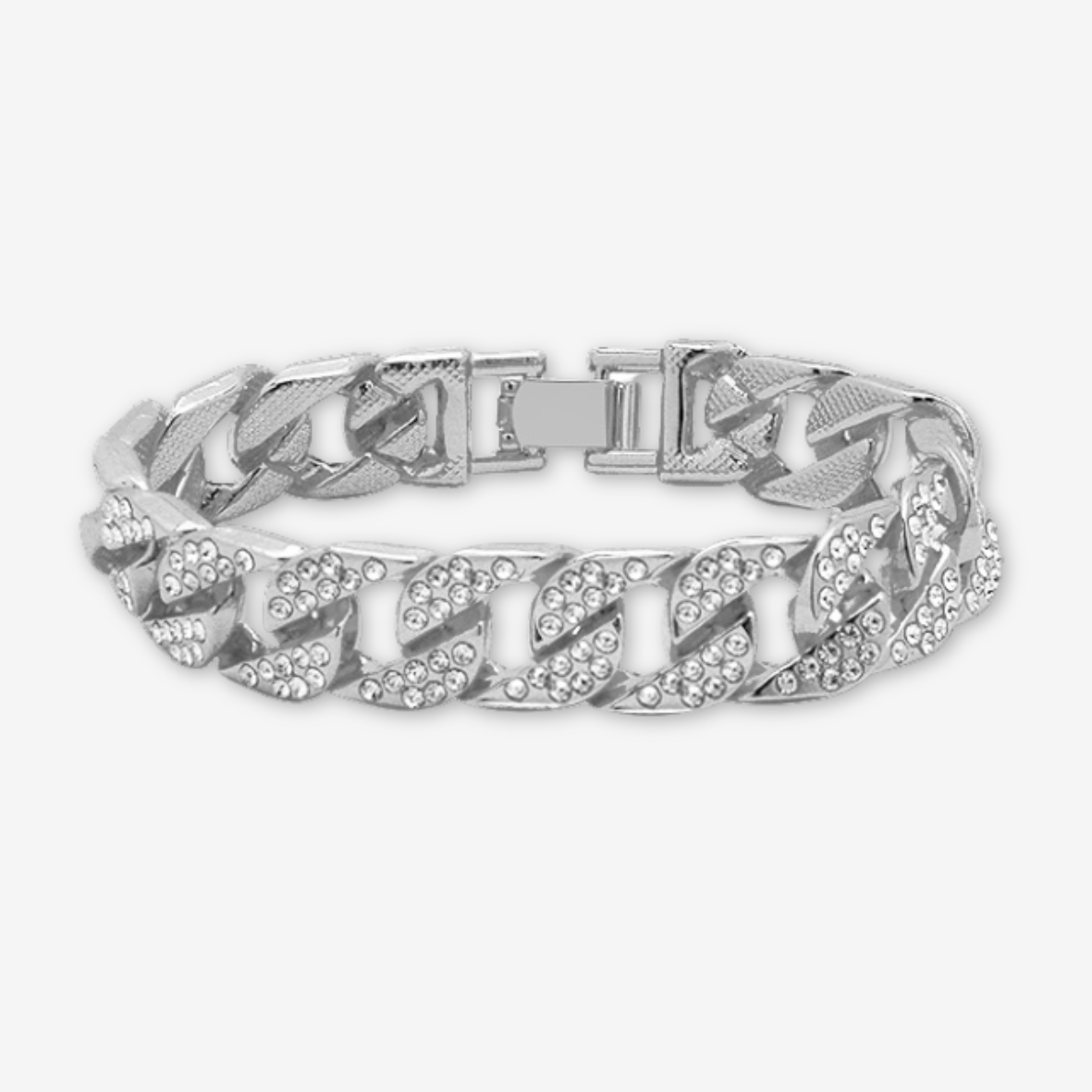 Bracciale cubano argento.