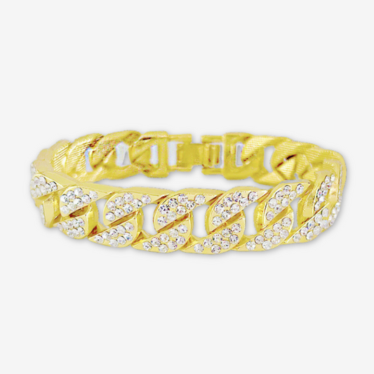 Bracciale cubano oro.