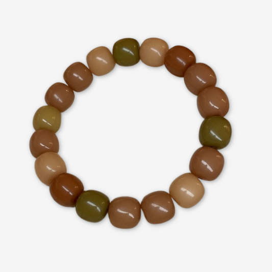 Bracciale multicolore caffe verde.