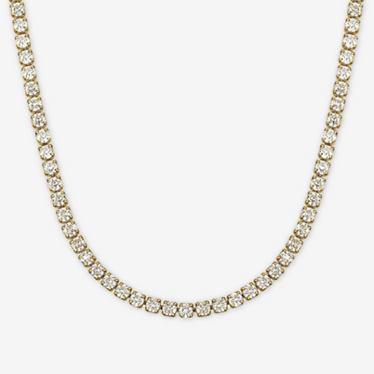 Collana tennis oro