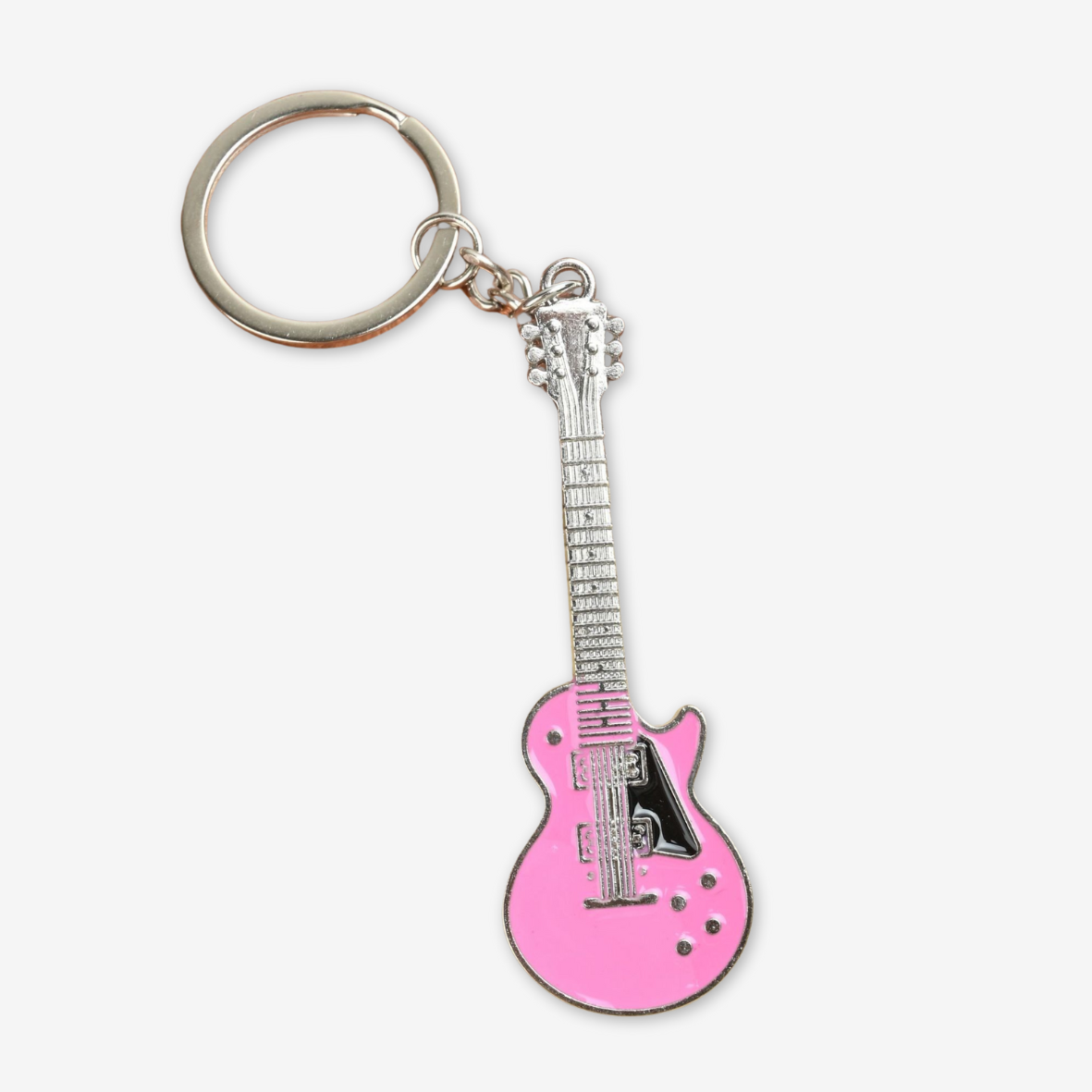 Portachiavi chitarra rosa