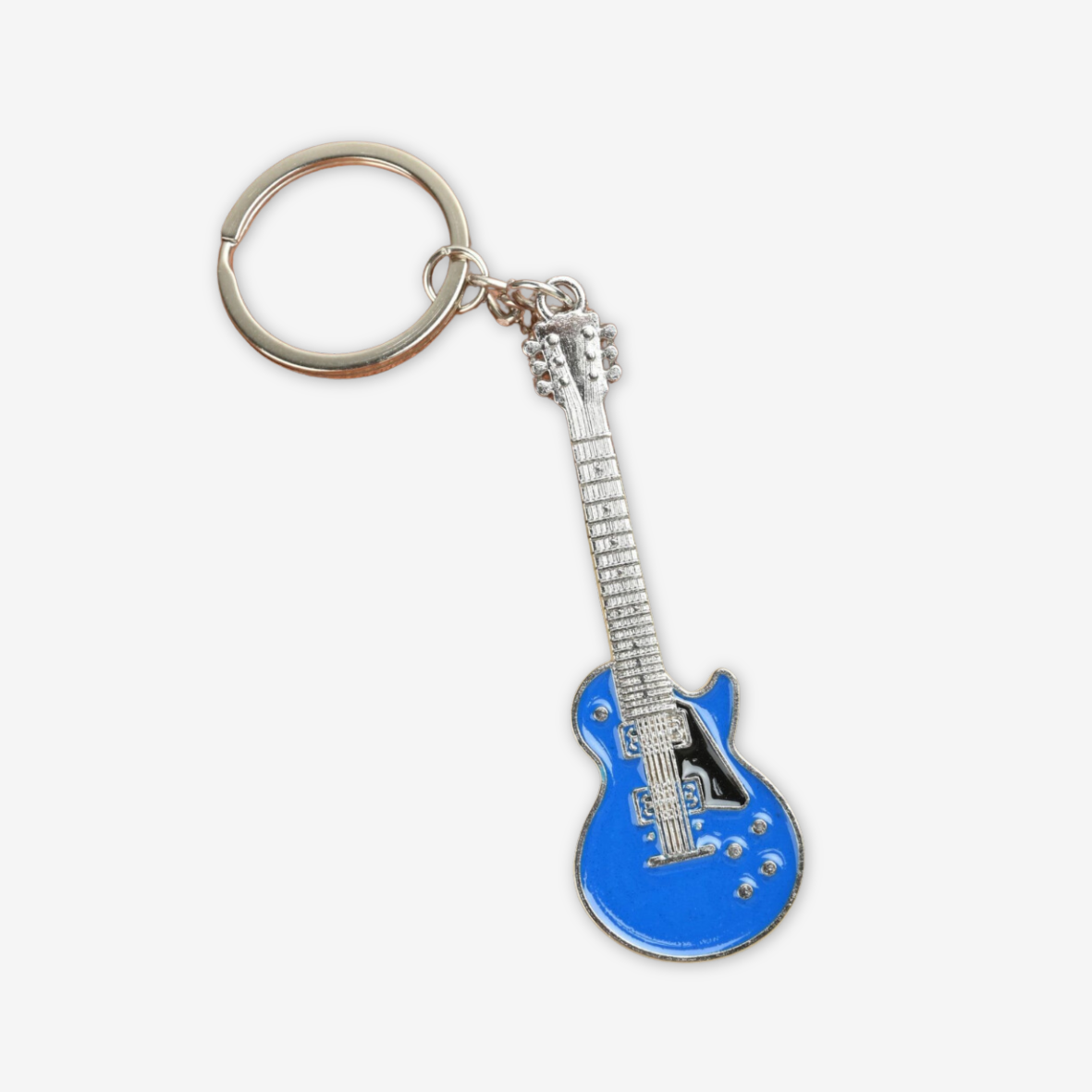 Portachiavi chitarra blu