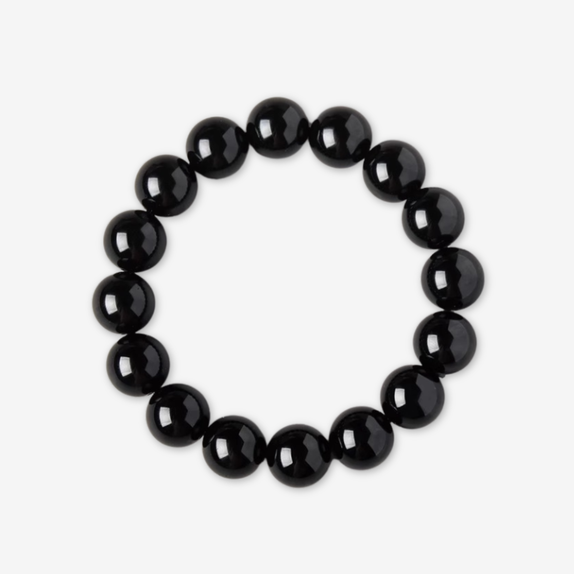 Bracciale perle nere.