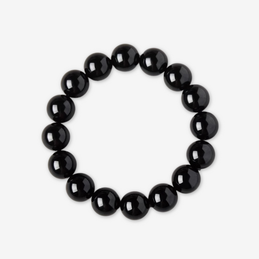 Bracciale perle nere.