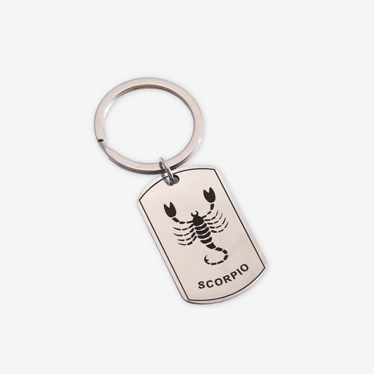 Portachiavi Scorpione in acciaio inox