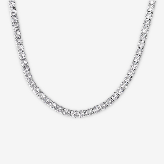 Collana tennis argento