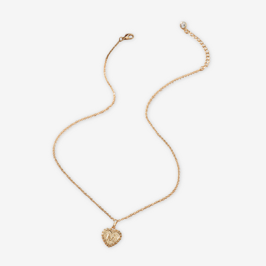 Collana con cuore trasparente