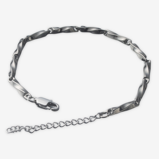 Bracciale acciaio al titanio